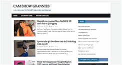 Desktop Screenshot of camshowgrannies.com